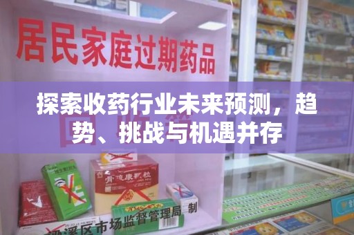 邯郸探索收药行业未来预测，趋势、挑战与机遇并存